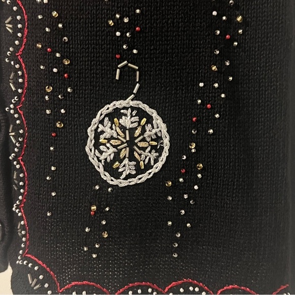 Christmas Holiday Sweater Vest REFERENCE POINT NEW YORK Size Medium Fest… - Picture 6 of 13